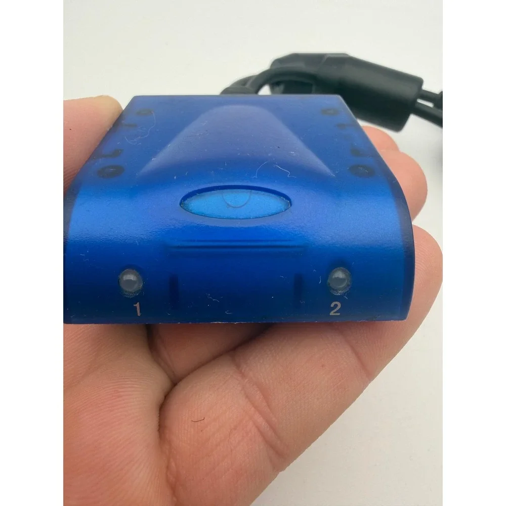 Psyclone PS2 Receiver Wireless Controller Dongle Translucent Blue PlayStation 2